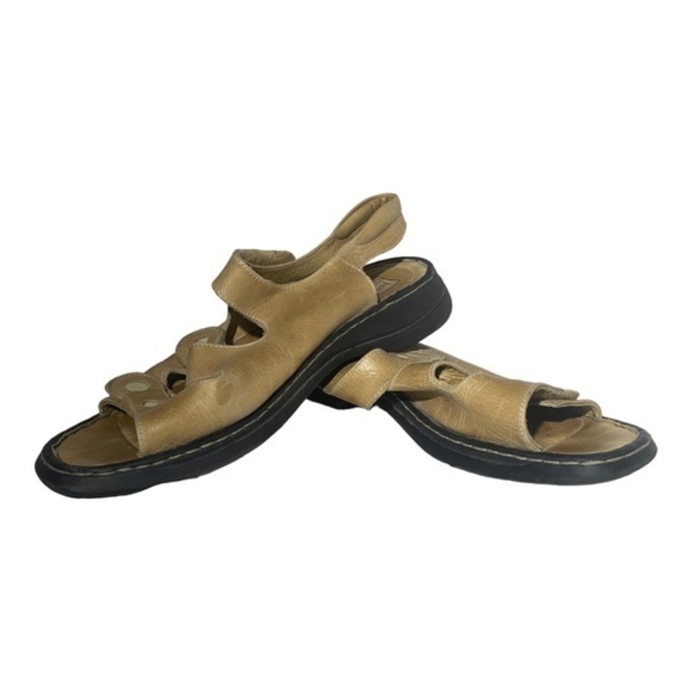 Josef Seibel Women's Sandals Light Beige Buttery Soft Leather Size 41(10)